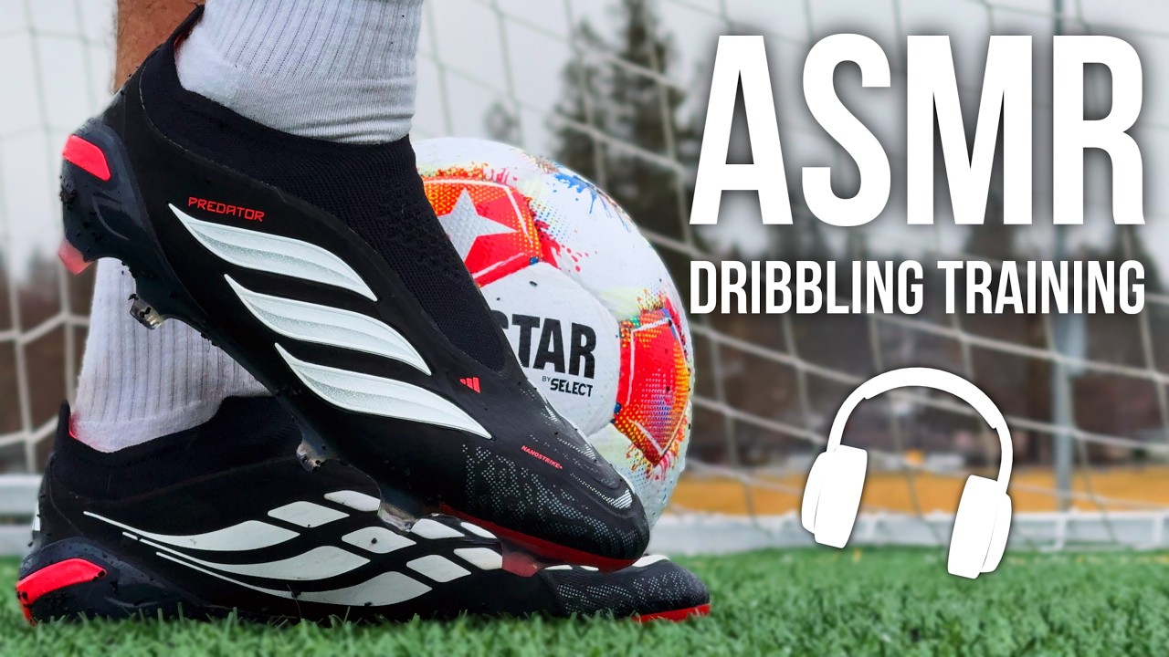ASMR Dribbling Training For Soccer / Football In Adidas Predator 26 Laceless 