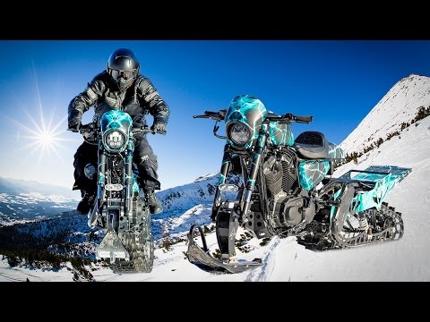 EPIC Harley-Davidson Snowbike - Snow Drag