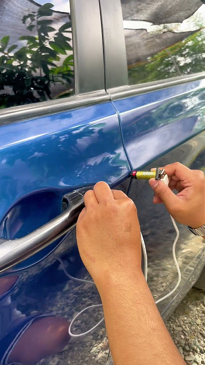 Easy way to open car when you lock your keys inside!