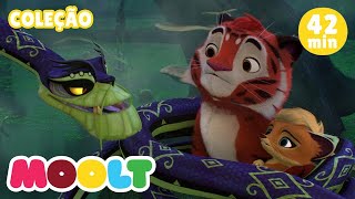 Leo & Tig  Otouno na Taiga  e MAIS EPISÓDIOS | desenhos para bebês em MOOLT