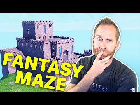 Making a Giant Fantasy Escape Maze in Fortnite Creative Mode! playstation 3