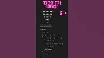 Reverse Star Triangle Pattern in c++ | check description