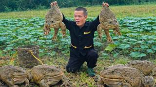 Primitive Life in the Wild: Dwarf Family Catches and Cooks Field Frogs screenshot 1