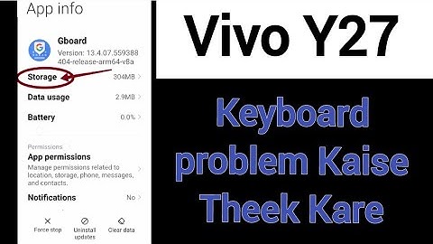 Vivo Y27 phone main keyboard problem kaise theek kare, gboard settings