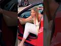 Young Lady arrives in Ferrari #shorts #monaco #luxury #luxurylifestyle #girl #beautiful #ferrari