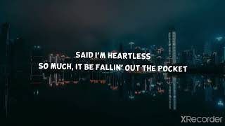 The weeknd Heartless (clean lyrics)