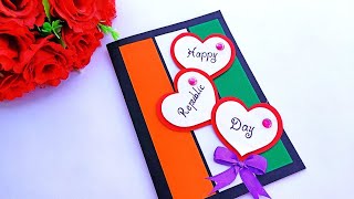 Republic day card making / Indian flag card making/Tricolor Card Making /Republic day Greeting Card