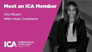 Meet ICA Member Ella Mbaeri, EMEA Head, Compliance