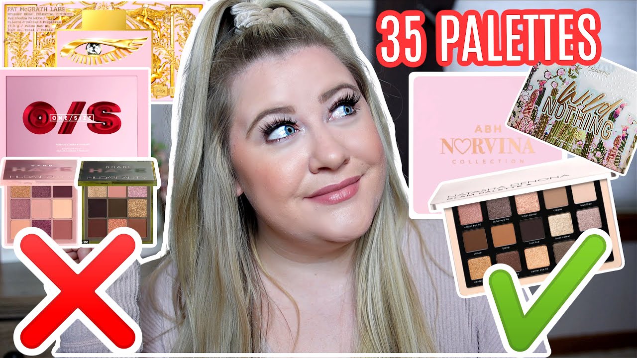 RANKING ALL THE PALETTES I TRIED IN 2020!