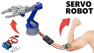✅How to make a Robotic Arm with a Servomotor!