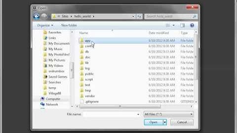 Hello World using Ruby on Rails