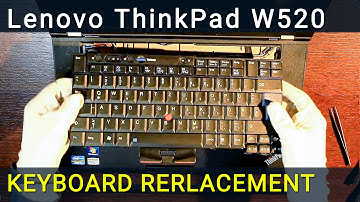 How to Replace Lenovo ThinkPad W520 Laptop Keyboard - Fix Broken/Unresponsive Keys