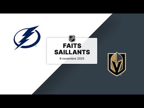 Lightning vs Golden Knights 6/11/25 | Faits saillants