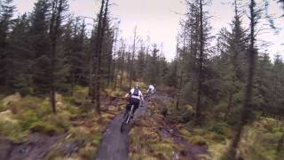 Fast single-track mountain bike trail. Davagh Right 2.mov