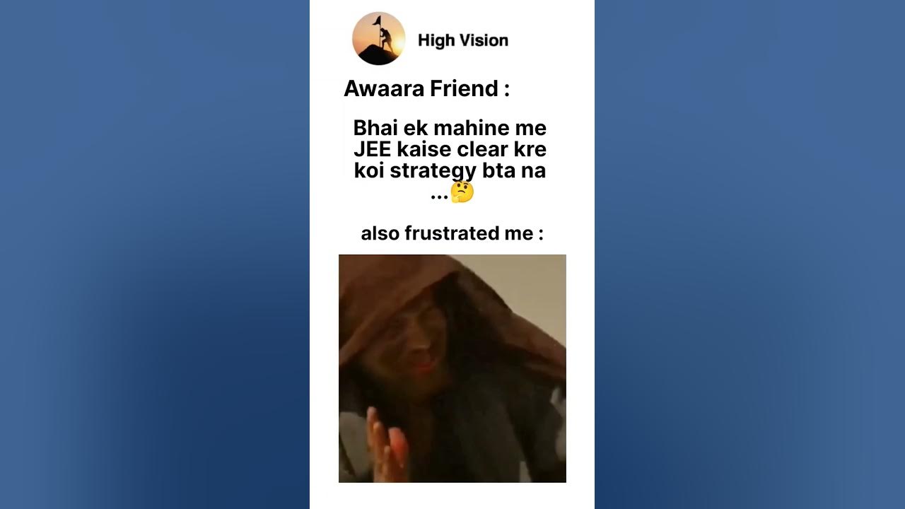 how-to-clear-jee-in-one-month-jeeaspirant-physicswallah-memes
