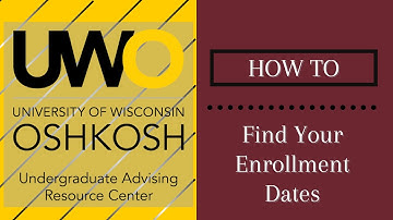 How to: Find Your Enrollment Dates