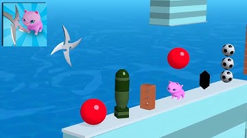 Dont slice the Cats 🌐😺 ASMR slicing game Very satisfying and relaxing Gameplay Walkthrough MAXFJK15