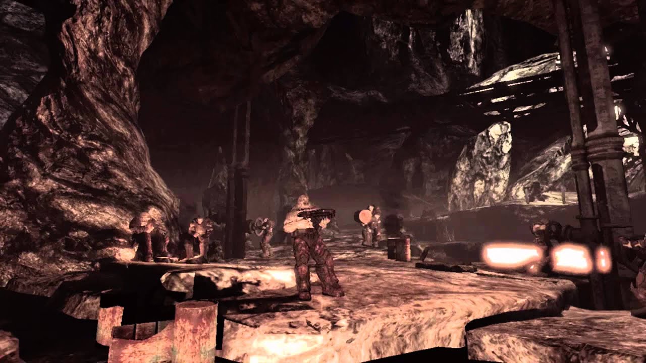 Gears of War Ending Lightmas Bomb Detonation Marcus Fenix "Jump