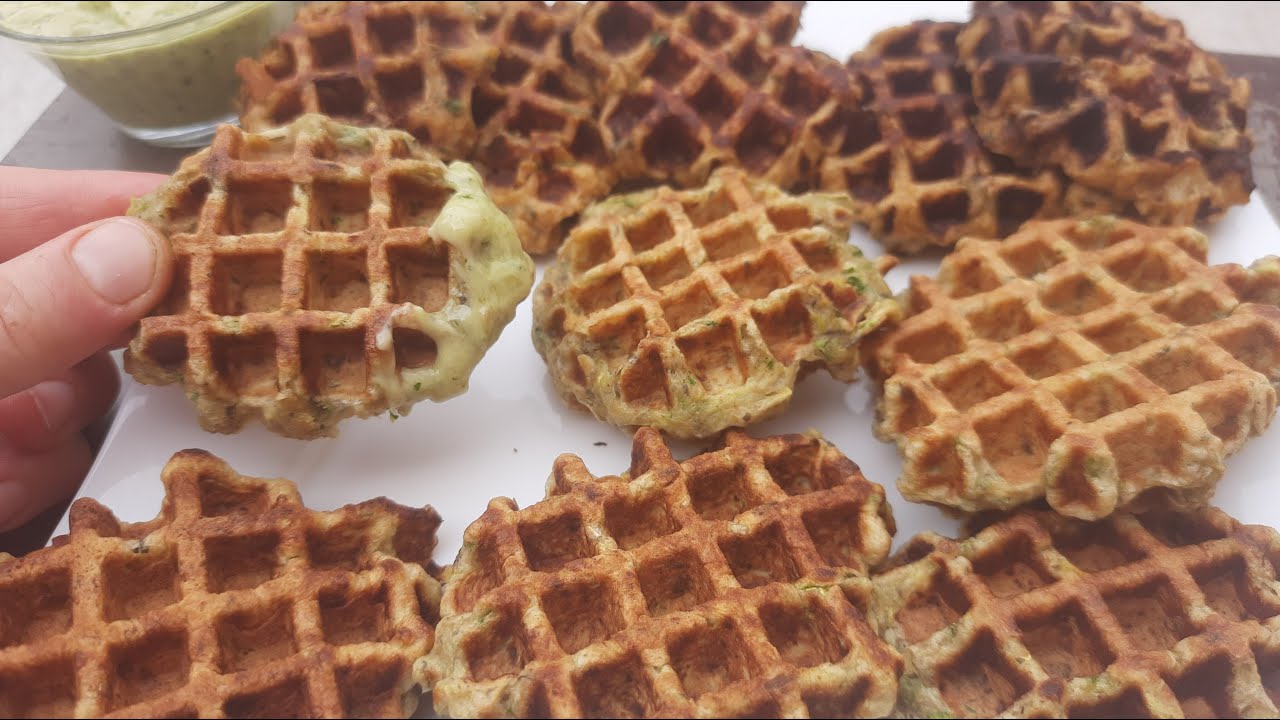 وصفات كوفر او وافل مالح بالخضر صحي وسريع التحضير How To Make Delicious Vegetable Waffles In Minutes!