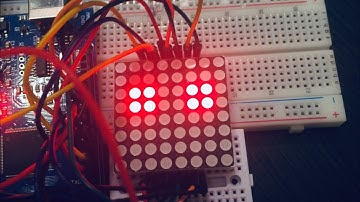 Arduino led 8 x 8 matrix face expressions