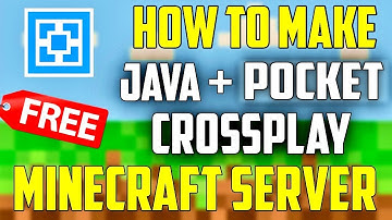 How To Make Free Minecraft Server Crossplay JAVA+MCPE+BEDROCK Can Play Together (GeyserMC  tutorial)