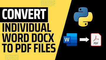Convert all individual Microsoft Word Documents (.docx) files in a folder to pdf format using Python