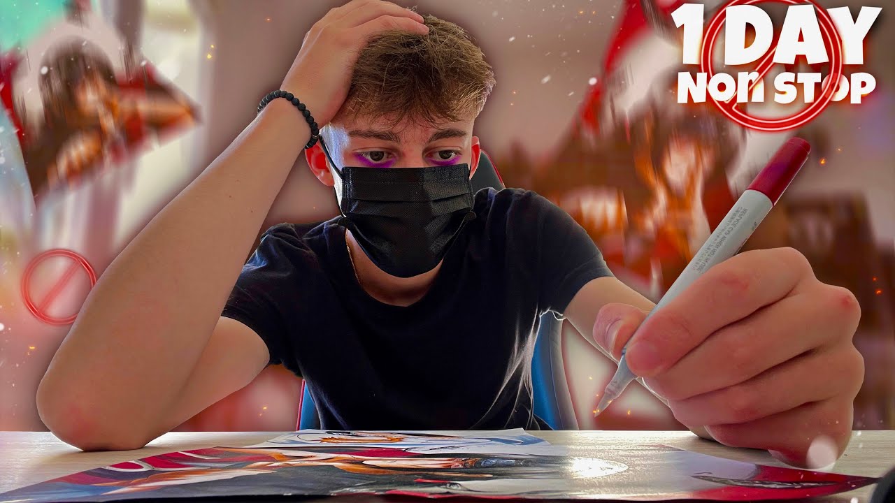 Dessiner SANS S'ARRETER pendant 1 JOURNEE ! (challenge dessin)