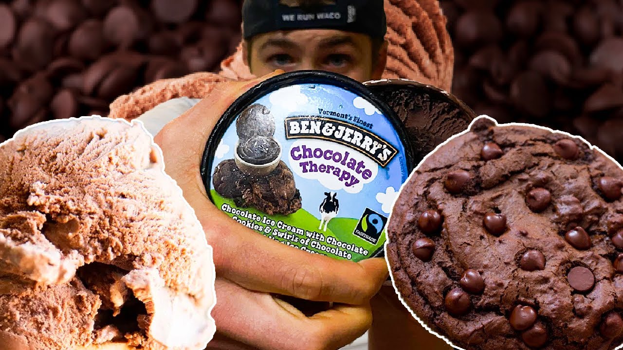 BEN & JERRY'S CHOCOLATE THERAPY REVIEW! Too MUCH Chocolate?!