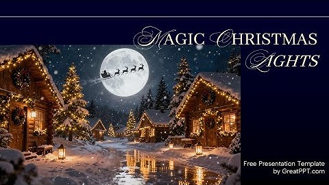 Free Magic Christmas Lights PowerPoint Template & Google Slides Theme by GreatPPT