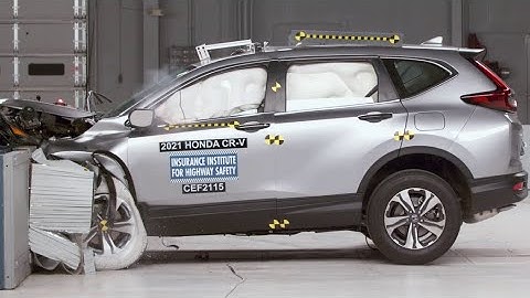 2021 Honda CR-V updated moderate overlap crash test (extended footage)