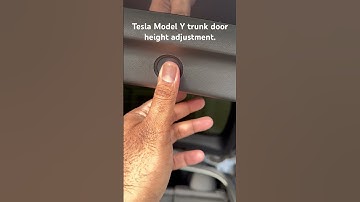 Height adjustment on Tesla model Y trunk door.