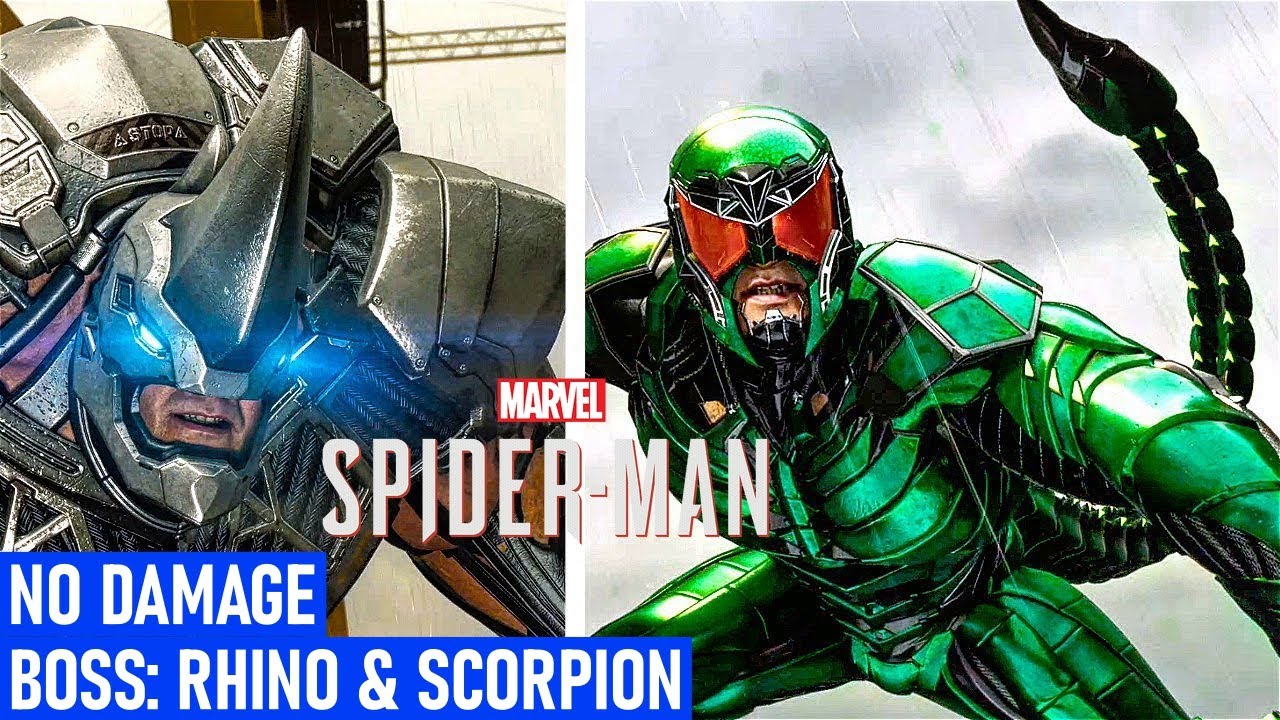 Scorpion & Rhino Boss Fight / No Damage / Marvel's Spider-Man / Spectacular Difficulty