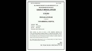 Tata medical centre medical officer recruitment 🔥 telegram group link in description #medicalofficer by Medicinosis Magnus 595 views 13 days ago 1 minute, 2 seconds