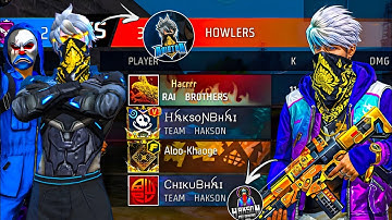 RAISTAR VS HAKSON & CHIKU BHAI 😱 IN FREE FIRE