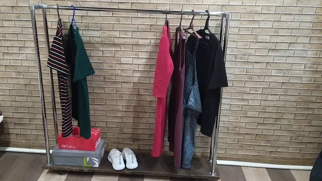 Напольная стойка вешалка за 14 баксов или как сделать вешалку в Loft стиле своими руками