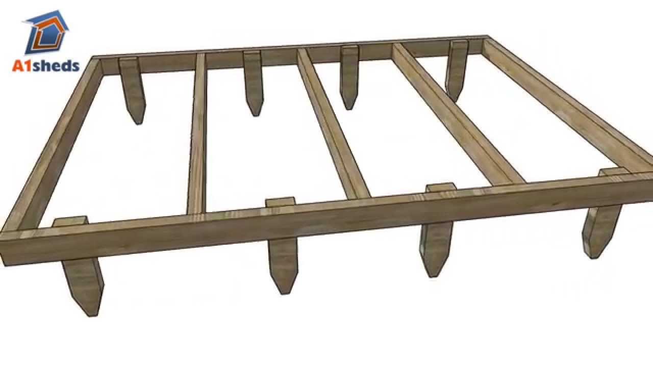 A1 BaseKIT - Timber Frame Shed Base - YouTube