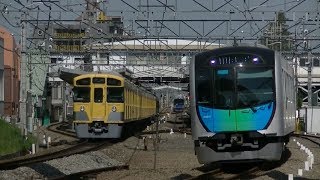 平日朝の西武池袋線清瀬駅付近2019年版（字幕入り）