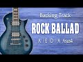 Easy rock ballad backing track in a