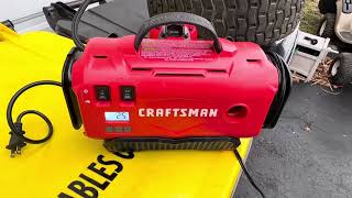 How to operate Craftsman Portable Battery Operated Air Compressor Review #craftsman #aircompressor