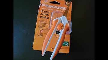 Fiskars Scissors 190520-1001 Titanium Micro-Tip Easy Action Scissors, 6 Inch, Orange Amazon Review