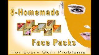 8 Homemade Face Packs | Oily Skin Face Pack | Homemade Face Pack For Pimples Garima Herbal Tips