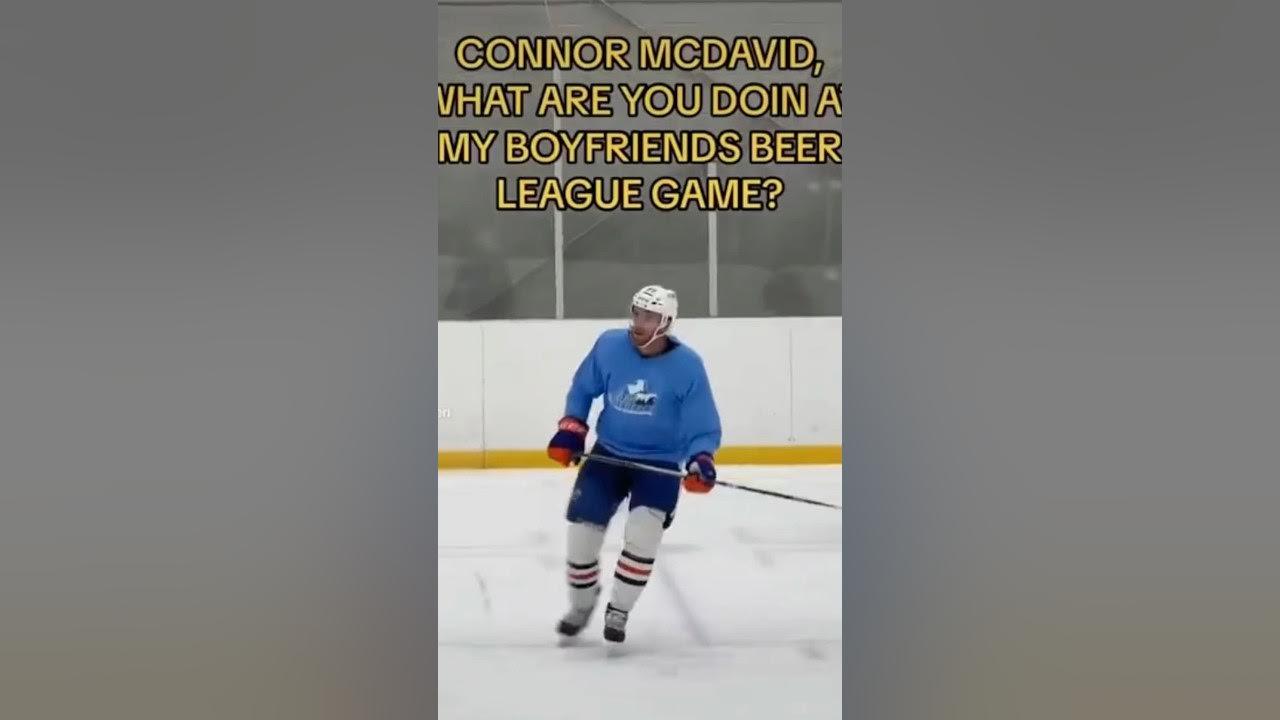 Connor Mcdavid Crashes a Beer League Championship Game! #shorts Connor Mcdavid Crashes a Beer League Championship Game! #shorts