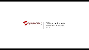 Create a Customized Difference Report - Synkronizer Excel Compare Tool