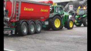 John Deere con dumper Zaccaria + coclea - Fiera Verona 2010