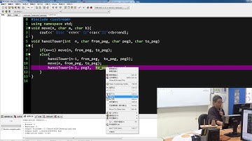 C++河內塔遞迴實作Recursive algorithm for Hanoi tower&用fstream寫進文字檔