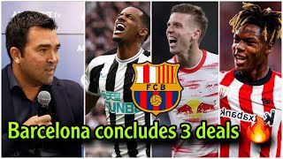 Urgent Barcelona settles 3 deals after the wholesale departure of the team 🔥