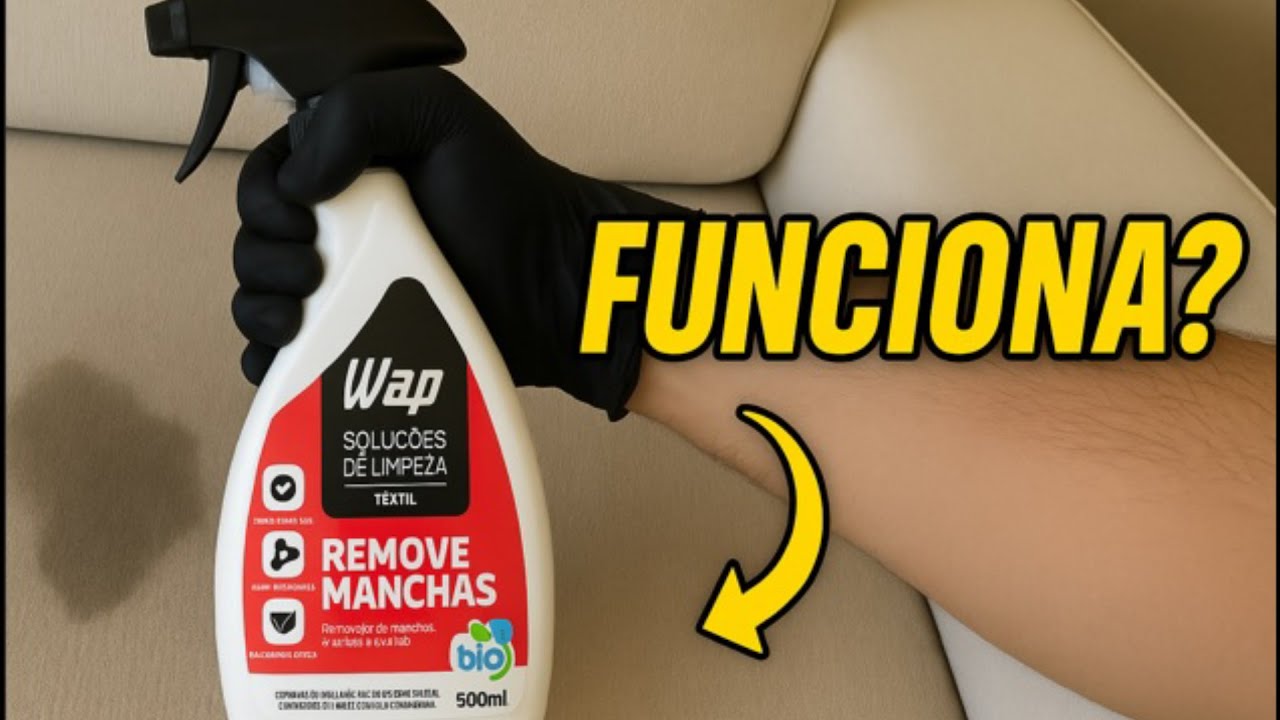 WAP Remove Manchas Funciona MESMO? Teste Real no Sofá Manchado!