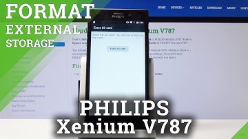 How to Format SD Card in PHILIPS Xenium V787 - Remove Data from External Storage