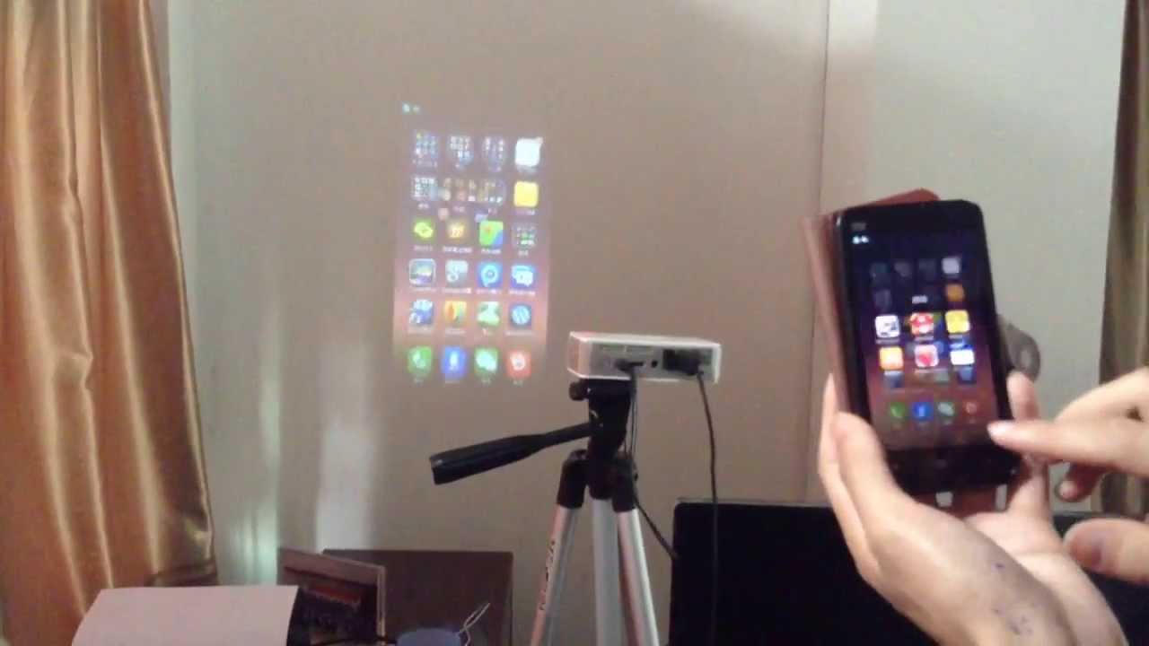 Miracast for Samsung Galaxy S4 to TV mini projector hands on Wifi