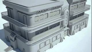 Futuristic Sci Fi Building 7 3D model from CGTrader.com